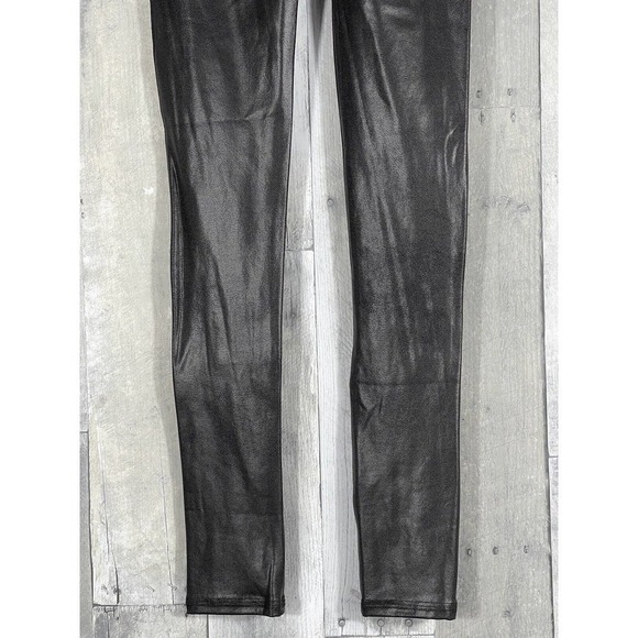 SPANX FAUX LEATHER LEGGINGS (2437) BLACK , SIZE - XS (B125) - Picture 6 of 10